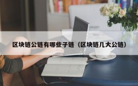 区块链公链有哪些子链(区块链几大公链)