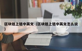区块链上链中英文(区块链上链中英文怎么说)