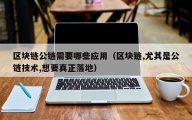 区块链公链需要哪些应用(区块链,尤其是公链技术,想要真正落地)