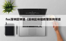 fus深圳区块链（深圳区块链政策扶持项目）