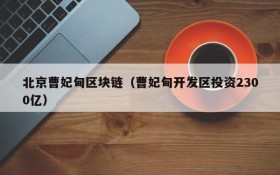 北京曹妃甸区块链(曹妃甸开发区投资2300亿)