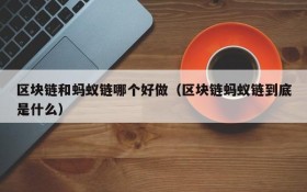 区块链和蚂蚁链哪个好做(区块链蚂蚁链到底是什么)