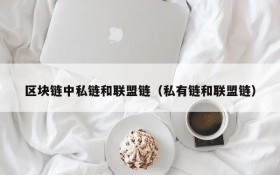 区块链中私链和联盟链(私有链和联盟链)