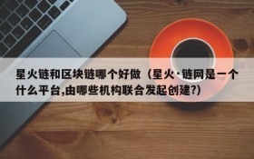 星火链和区块链哪个好做(星火·链网是一个什么平台,由哪些机构联合发起创建?)