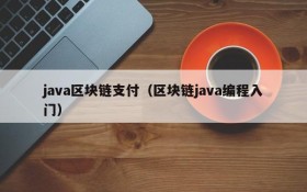 java区块链支付(区块链java编程入门)