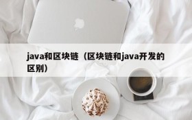 java和区块链（区块链和java开发的区别）