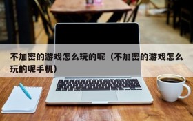 不加密的游戏怎么玩的呢（不加密的游戏怎么玩的呢手机）