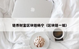 链界财富区块链杨宁(区块链一姐)
