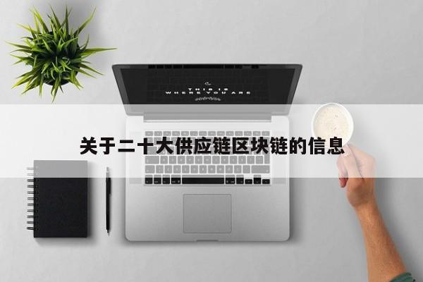 关于二十大供应链区块链的信息